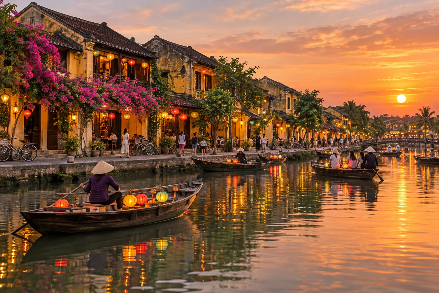 Một góc phố cổ Hội An trong ánh nắng